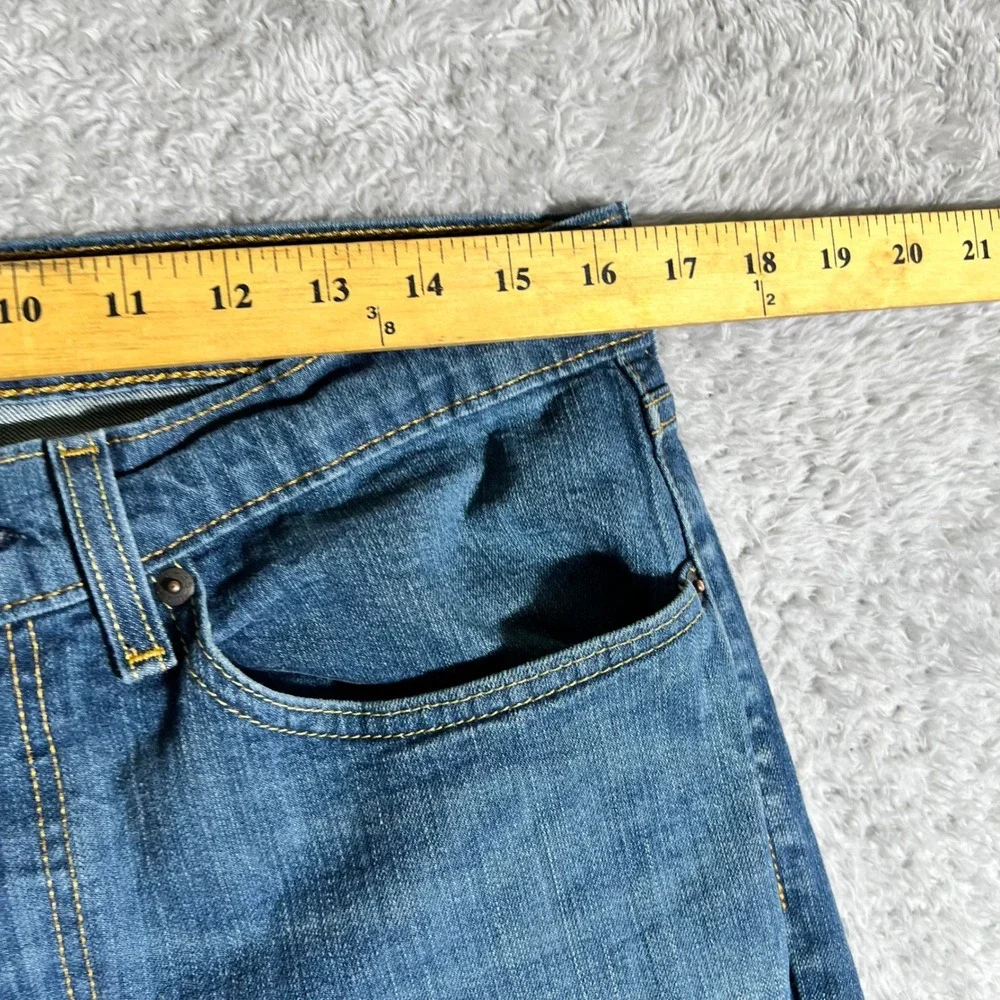 Levis 514 Straight Fit Mens Jeans Blue Medium Wash Denim 34x30 Stretch